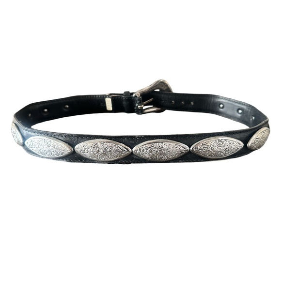 Elegant Black Belt with Silver Details - Picture 4 of 4